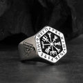 Viking Signet Ring Silver Men's Ring