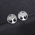 Tree of Life Stud Earrings Silver Earrings