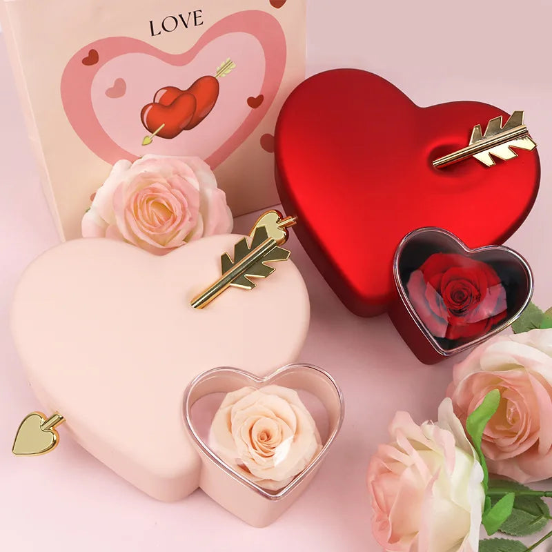 Eternal Love Box with Rose and Necklace