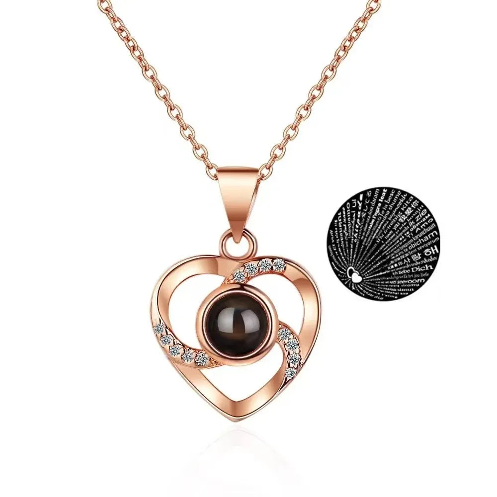 Eternal Love Box with Rose and Necklace