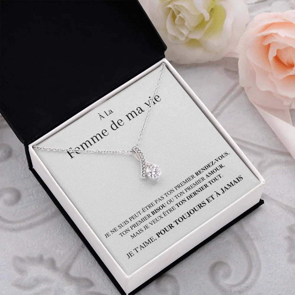 Necklace "To the Woman of My Life" Valentine's Love Couple