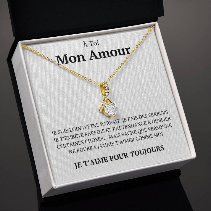 Necklace "To the Woman of My Life" Valentine's Love Couple