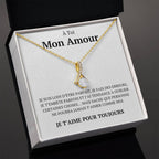 Necklace "To the Woman of My Life" Valentine's Love Couple