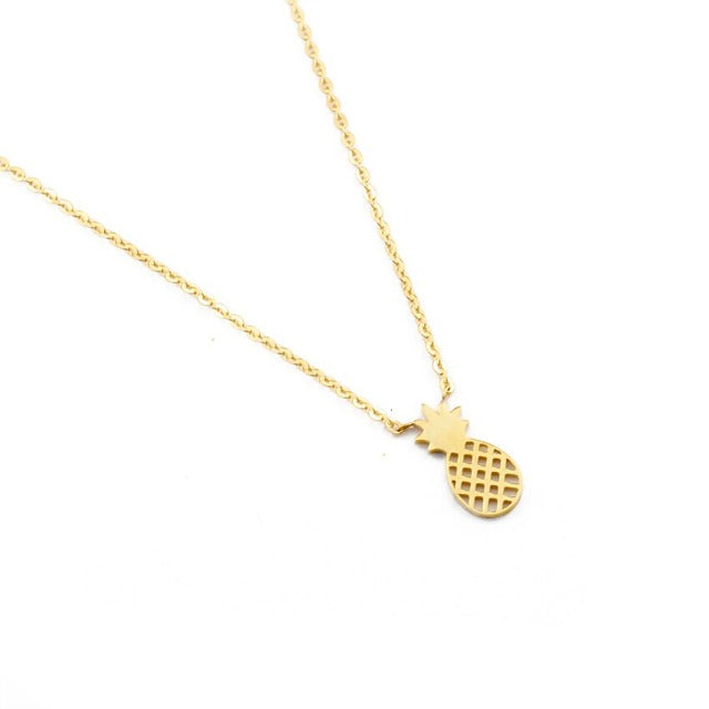 Gold & Silver Pineapple Necklace for Women gold