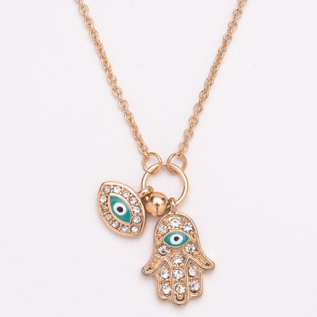 Arab Necklace Fatima's Hand Gold