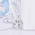 Women's Green Tree of Life Necklace