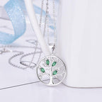 Women's Green Tree of Life Necklace