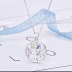 Women's Purple Tree of Life Necklace