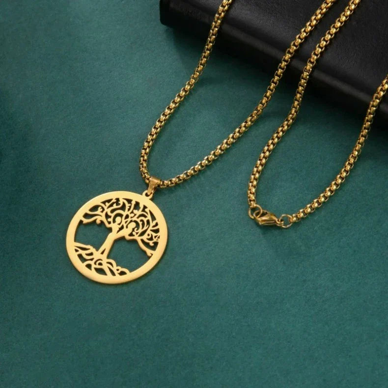 Tree of Life Bracelet, Chain Bracelet, Gold Color