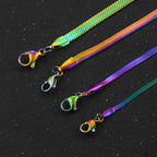 Necklace with rainbow pendant for men or women