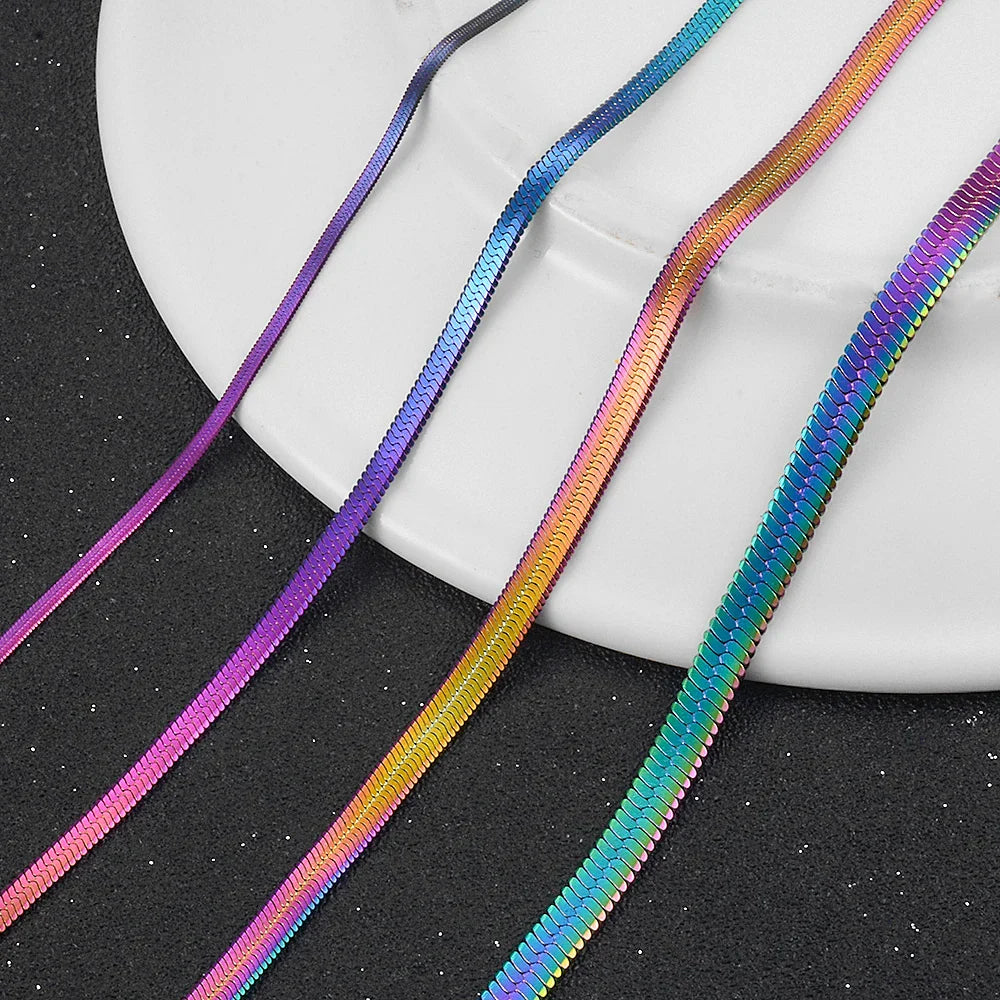 Necklace with rainbow pendant for men or women