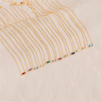 Necklace with Colorful Birthstone Pendant