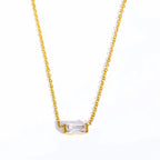 Necklace with Colorful Birthstone Pendant
