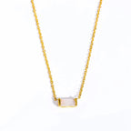 Necklace with Colorful Birthstone Pendant