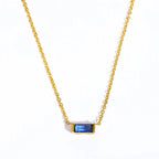 Necklace with Colorful Birthstone Pendant