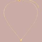 Necklace with Fine Water Drop Pendant in gold