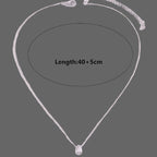 Necklace with Fine Teardrop Pendant