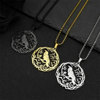 Necklace with Tree and Bird Pendant gold