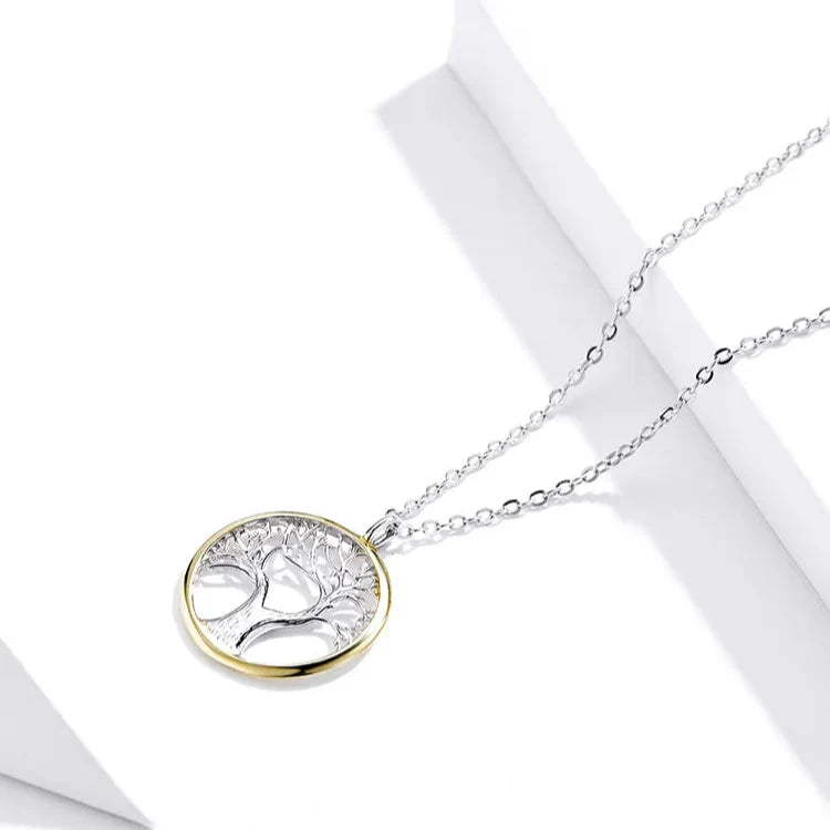 Women’s Tree of Life Pendant Necklace with Zircon