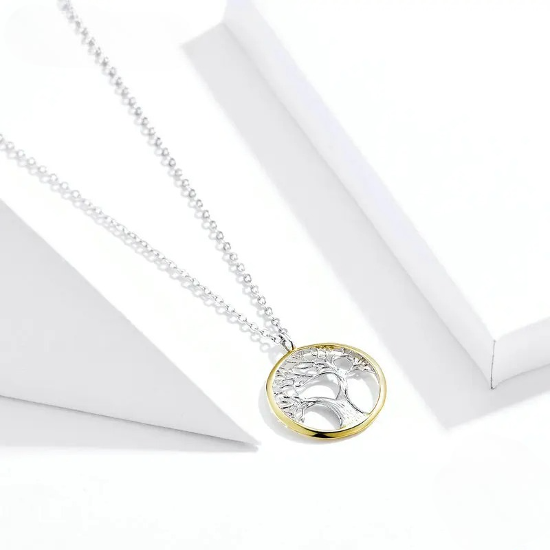Women’s Tree of Life Pendant Necklace with Zircon