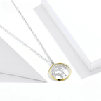 Women’s Tree of Life Pendant Necklace with Zircon