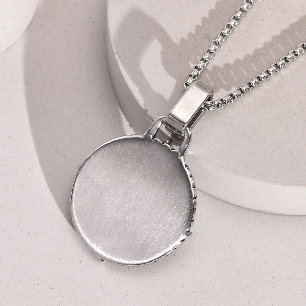 Men's Compass Rose Pendant Necklace
