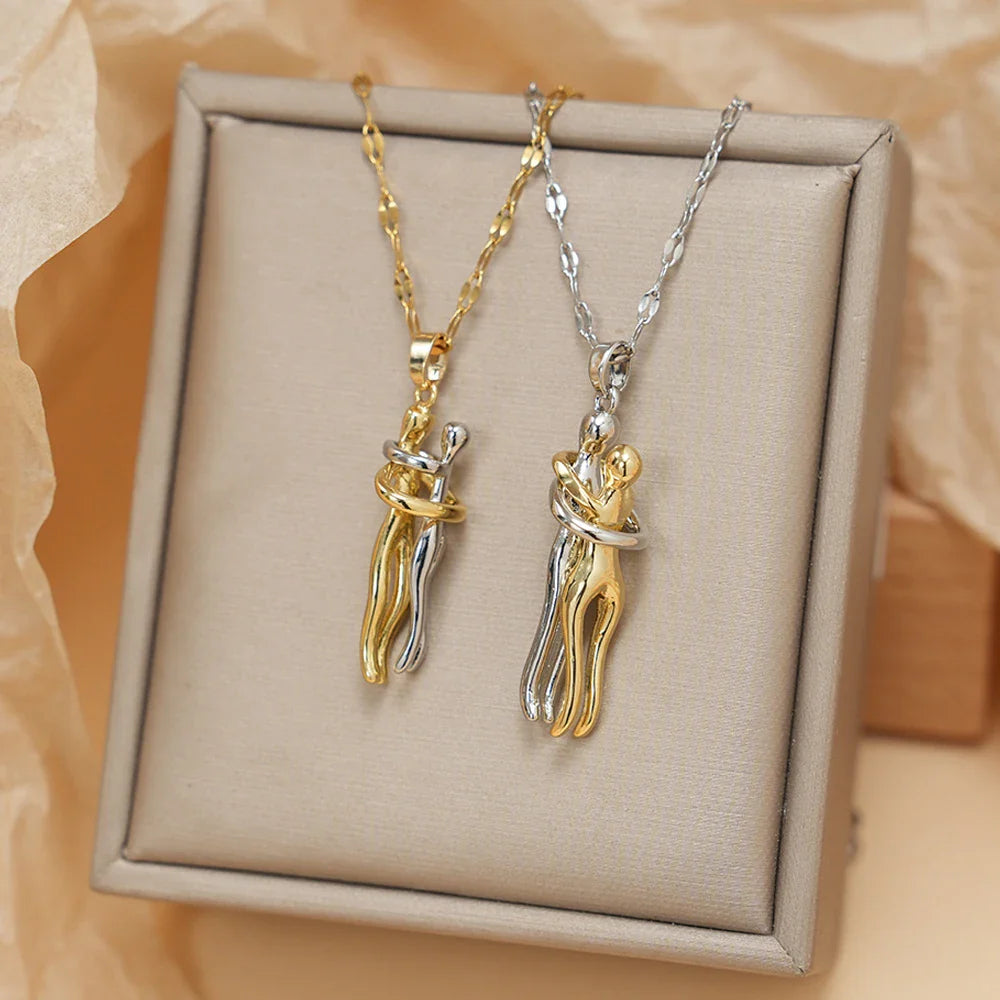 Necklace with Love Hug Pendant 