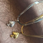 Necklace with Gold Mushroom Pendant