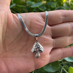 Necklace with Silver Mushroom Pendant