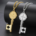 Necklace with Catholic key pendant gold