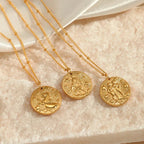 Necklace with Constellation Zodiac Sign Pendant