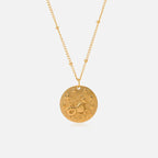 Necklace with Constellation Zodiac Sign Pendant