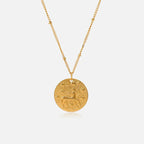 Necklace with Constellation Zodiac Sign Pendant