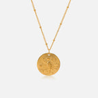 Necklace with Constellation Zodiac Sign Pendant