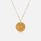 Necklace with Constellation Zodiac Sign Pendant