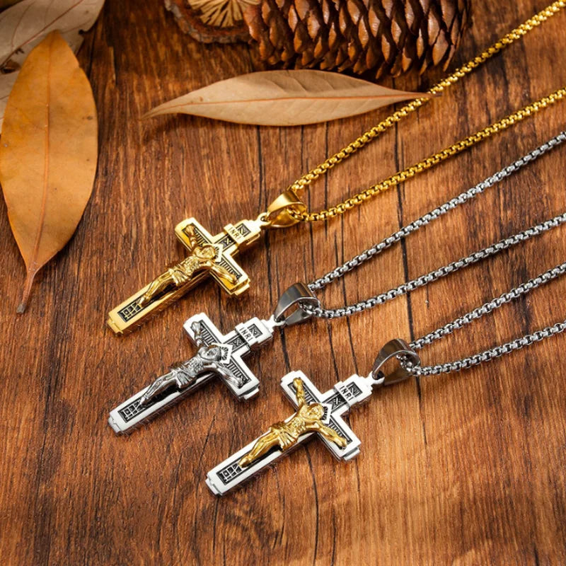 Necklace with Jesus Cross Pendant