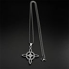 Protective Necklace with Witch's Knot Pendant