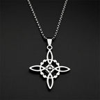 Protective Necklace with Witch's Knot Pendant