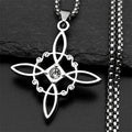 Protective Necklace with Witch's Knot Pendant
