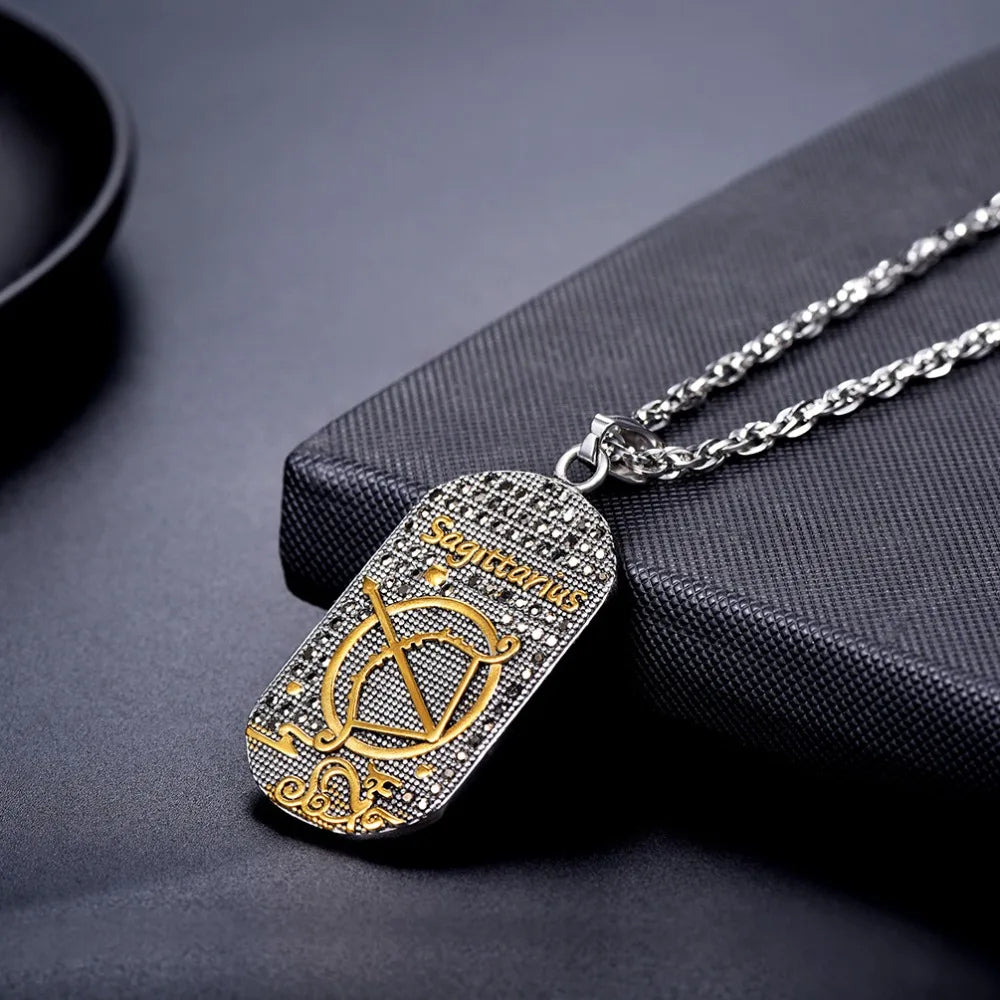 Necklace with Astrological Zodiac Sign Pendant