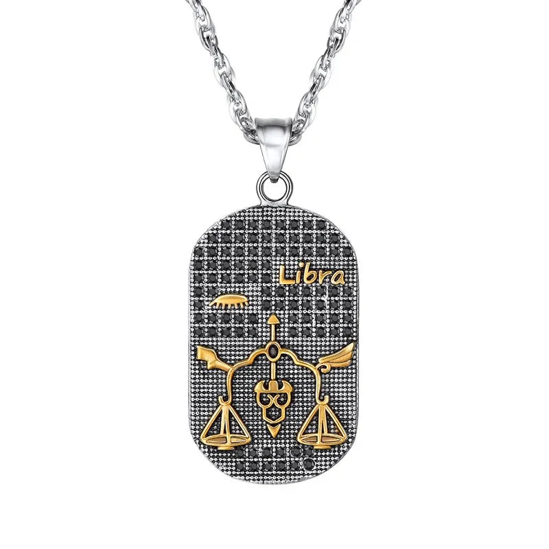 Necklace with Astrological Zodiac Sign Pendant