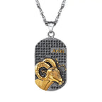 Necklace with Astrological Zodiac Sign Pendant