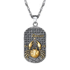 Necklace with Astrological Zodiac Sign Pendant