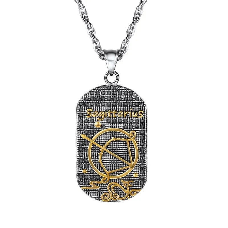 Necklace with Astrological Zodiac Sign Pendant