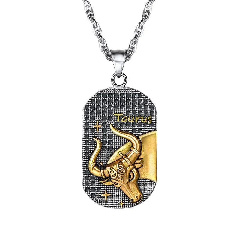 Necklace with Astrological Zodiac Sign Pendant