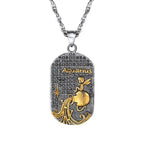 Necklace with Astrological Zodiac Sign Pendant