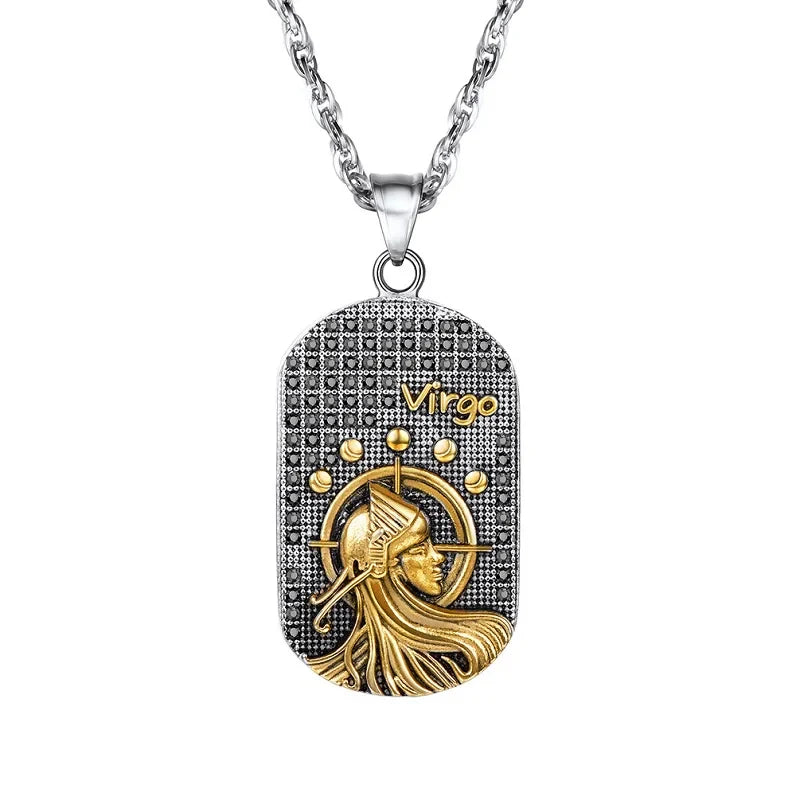 Necklace with Astrological Zodiac Sign Pendant