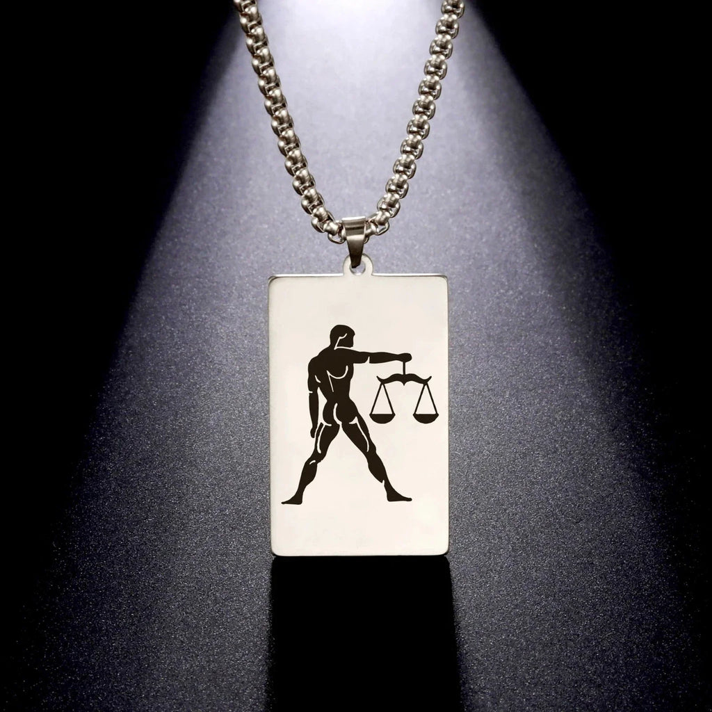 Elegant Zodiac Sign Astrology Pendant Necklace
