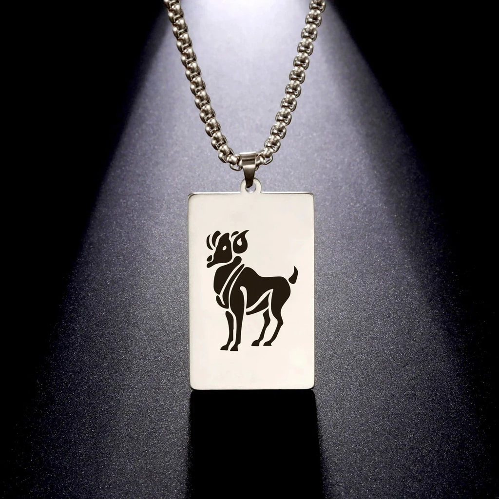 Elegant Zodiac Sign Astrology Pendant Necklace