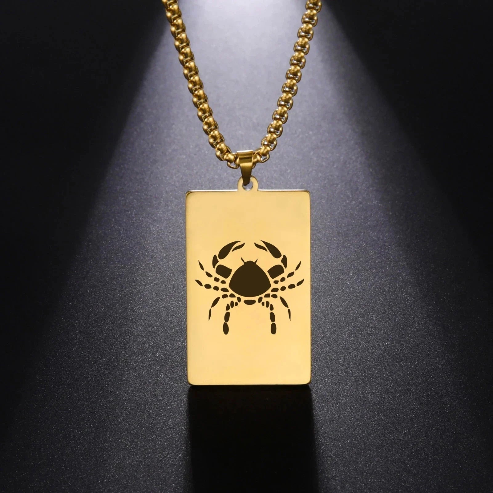 Elegant Zodiac Sign Astrology Pendant Necklace